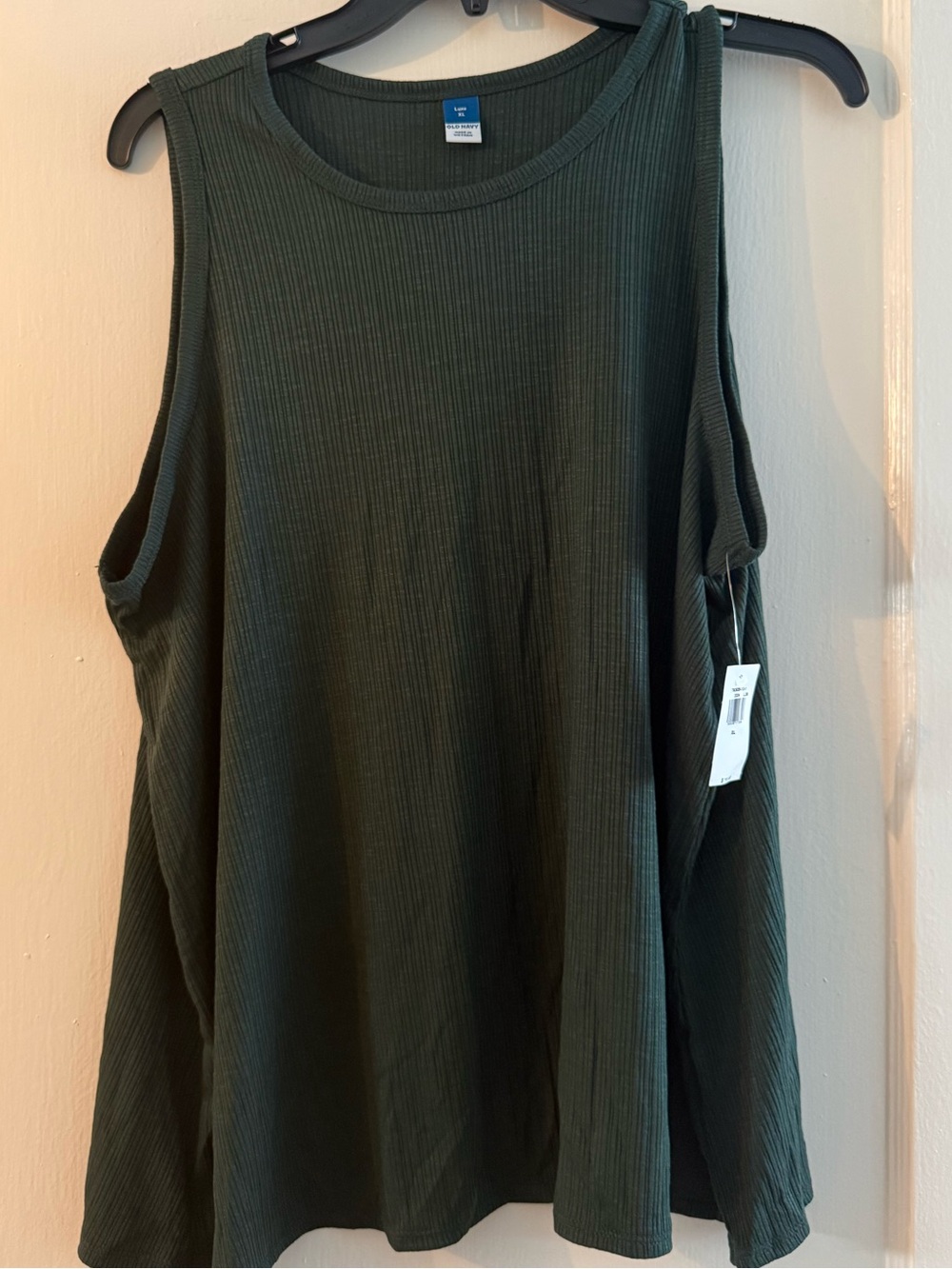 Old Navy Ribbed Tank Top in Dark Olive
